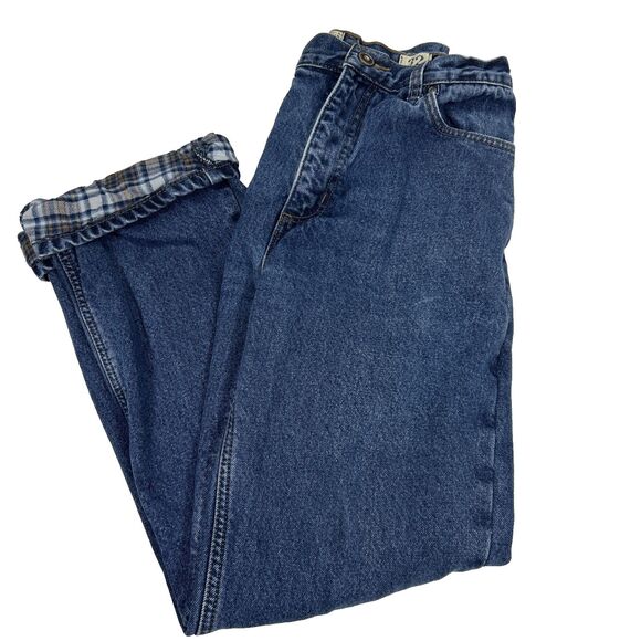 Redhead Flannel Lined Blue Jeans Men's 32x32 Straight Leg Cotton Outdoors Barn - Picture 1 of 14